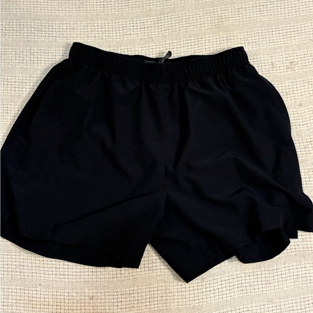 Black athletic shorts